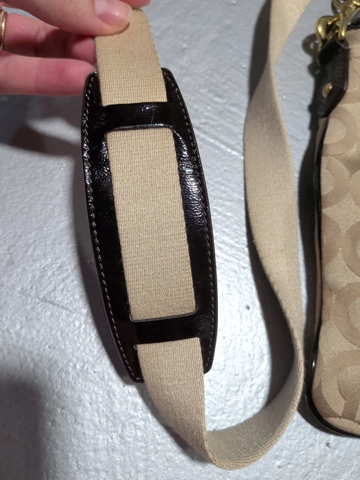 Bolso Bandolera Cartera Coach Caqui/Marrón Firma Madison Swingpack 43430 Foto 3 de 4