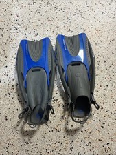 Blue US Divers Size Large Open Heel Dive Fins