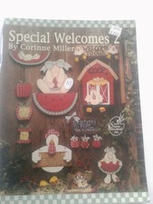 Lot of 2 Special Welcomes 1  2 by Corinne Miller Tole Decorative Painting Book
