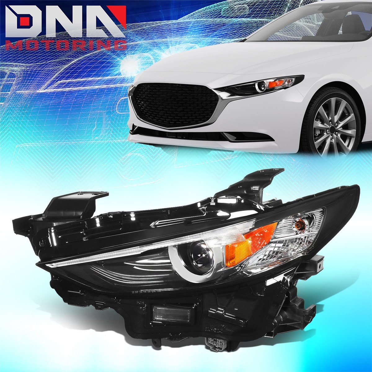 For 2019-2021 Mazda 3 Left/ Driver Side Projector Headlight