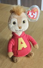 Ty Beanie Babies ALVIN The Chipmunks 2010 Retired NEW With Tag & Protector 