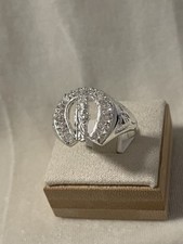 .925 Sterling Silver Mens San Judas Ring Size 13