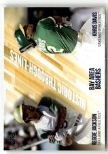 2019 Topps #HTL-25 Khris Davis / Reggie Jackson Historic Through-Lines