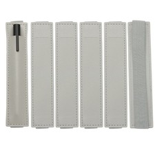 6 Pen Holders With Strap, Contains 1 Pen, Grey