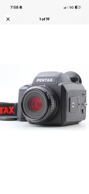 フィルムカメラ PENTAX 645NII ,SMC PENTAX-A 645 75mmF2.8 Pentax 645NII Film Camera SMC A 75mm f/2.8 Lens 120 Back 【Near