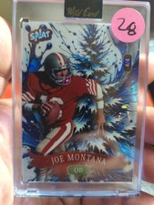 Wild Card Splat Joe Montana Serial Numbered Football Card 2025 4/4 Bookend 
