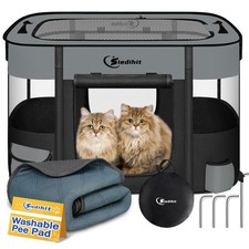 Dog Playpen,Cat Pet Puppy Pen,Portable Playpens for Dogs Indoor Outdoor Trave...