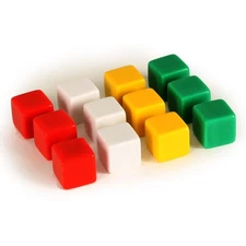 5/8" Blank Dice Cube Set