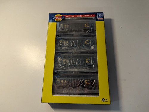 ATHEARN ATH 25565 40' 3 BAHÍAS LADO ACANALADO TOLVA ABIERTA PAQUETE DE 4 BO #12837, # 12999... | Condition: New