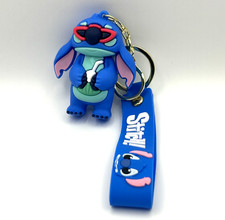  Disney Stitch 3D CUTE Cartoon PVC Pendant Keychain Key Ring Handbag ST-3