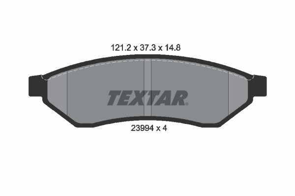 Bremsbelagsatz FÜR Daewoo Evanda (Klal), Chevrolet Evanda - Textar 2399401-image