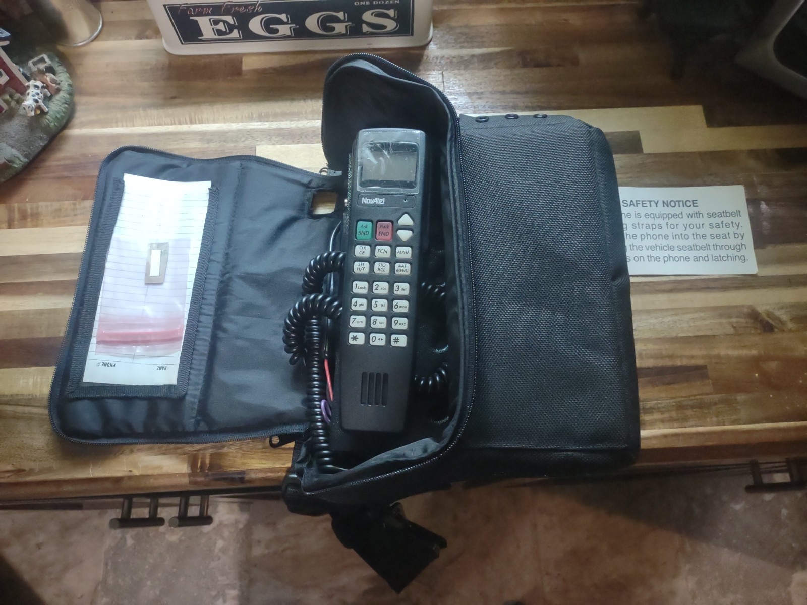 Vintage Novatel Bag Phone  With Case