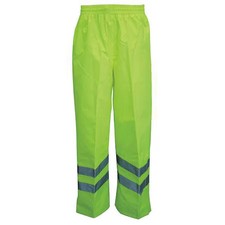 Viking D6329wpg-L Hi-Visibility Rain Bib Pants, 300D Trilobal Rip-Stop