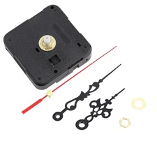 55 mm Long Shaft Quartz Clock Movement Clock Parts Repair Kit M5168 (Black) 