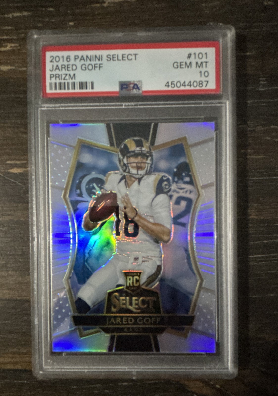 Jared Goff Panini Select #101 Prizm