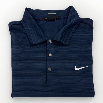 Tiger Woods Collection Nike Golf Polo Shirt Men's Large Blue
