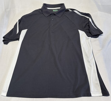 Ben Hogan Performance Men 2XL Golf Polo Shirt Gray White Stripe Short Sleeve