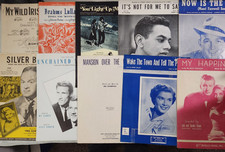 VINTAGE POPULAR HITS SHEET MUSIC LOT OF 10 UNCHAINED MELODY LIGHT UP MY LIFE