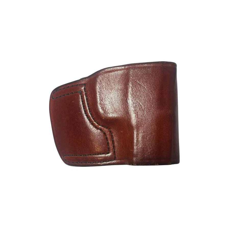 Vintage Don Hume Brown Leather JIT Slide Holster For Kel-Tec PF9 (80-4) - Image 4 of 4