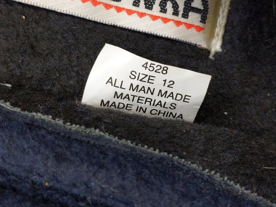 Sapatos Minnetonka Masculino Tamanho 12 Espuma de Memória Casa Chinelos Conforto Lã Interior - Imagem 3 de 4