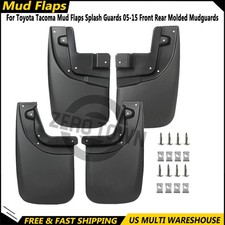 Fit For Toyota Tacoma Mud Flaps Splash Guards 05-15 Front Rear Molded Mudguards