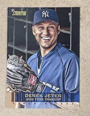 2014 TOPPS STADIUM CLUB FIELD ACCESS - GOLD FOIL #FA-22 DEREK JETER #D 42/50