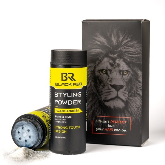 BLACK RED Hair Styling Texture Powder, 20g | Medium Hold | Volumising Matte - Image 3