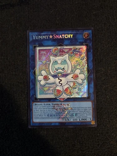 YUGIOH Yummy Snatchy (26LP-EN005) Secret Rare Emblazoned Stamped Limited Ed NM