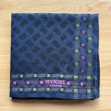 HANDKERCHIEF JAPAN ART GEOMETRIC PLAIN COTTON MEN'S POCKET SQUARE 18" B0798