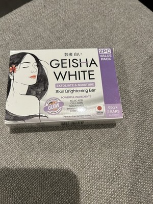 Geisha White GLOW Skin Brightening Bar 65g/2pack
