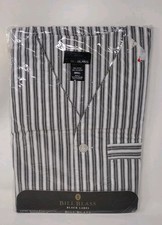 Bill Blass 2 Piece Pajama Set NOS Men's Small Short Sleeve Knee Length Striped