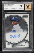 2011 Bowman Sterling Rookie Auto Dee Gordon #15 BGS 9 MINT Auto 1u6