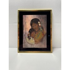 Vintage Dayton Hudson Brass Picture Frame Black Glass Mat Made In Usa 8x10
