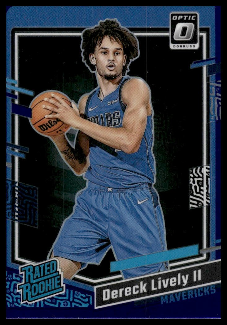2023-24 Donruss Optic #245 Dereck Lively II RC Purple Dallas Mavericks
