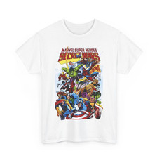 Camiseta Secret Wars Spider-man, Wolverine, Iron Man Marvel Comics Serie Años 80 LO ÚLTIMO