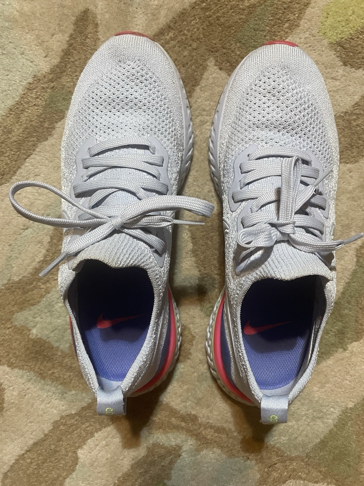 Nike Epic React Blue Shoes, 9.5 - image 2