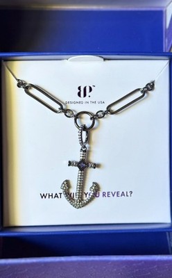 Bomb Party Sirens ''The Unseen Lure'' Anchor Pendant Necklace Tanzanite
