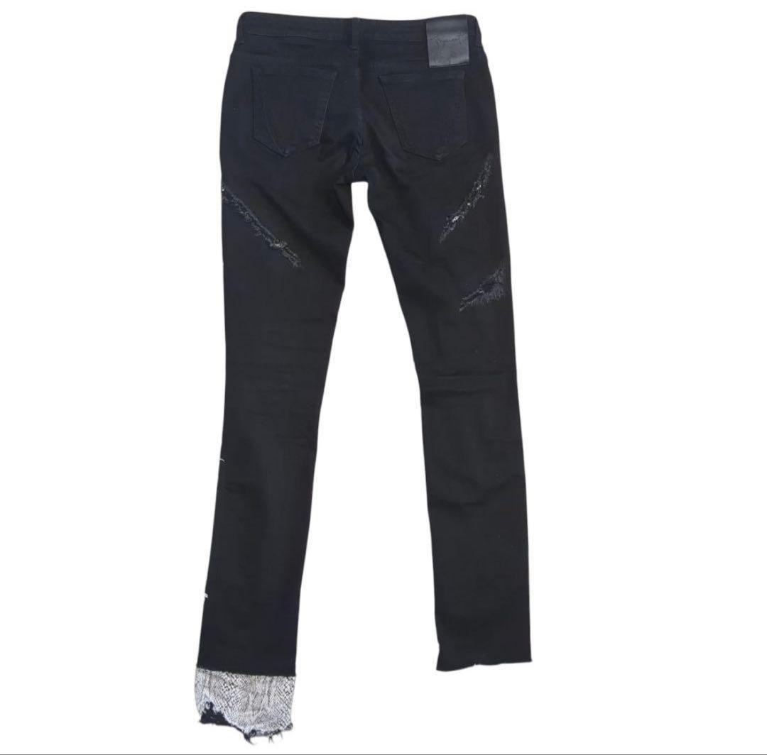 00s Ifsixwasnine Archive L.G.B Black Denim Pants Size… - Gem