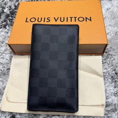 Louis Vuitton Damier Graphite Notebook Cover R20975 Leather Black