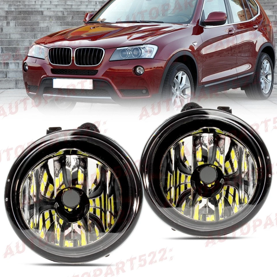 Left/Right LED Fog Lights For BMW X3 F25 2011 2012 2013 2014 - Image 3 of 4