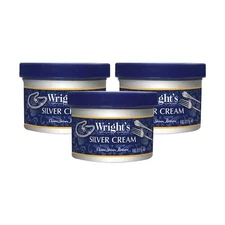 Wright's Silver Cleaner and Polish Cream - 8 Oz 3 PACK