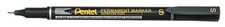 Pentel NFS410 Ultra Fine Permanent Marker, 0.4mm Line, Black ink One Pen