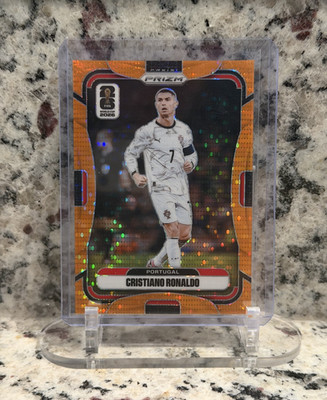 CRISTIANO RONALDO 2026 Panini Prizm FIFA World Cup Orange Preferred Prizm /99