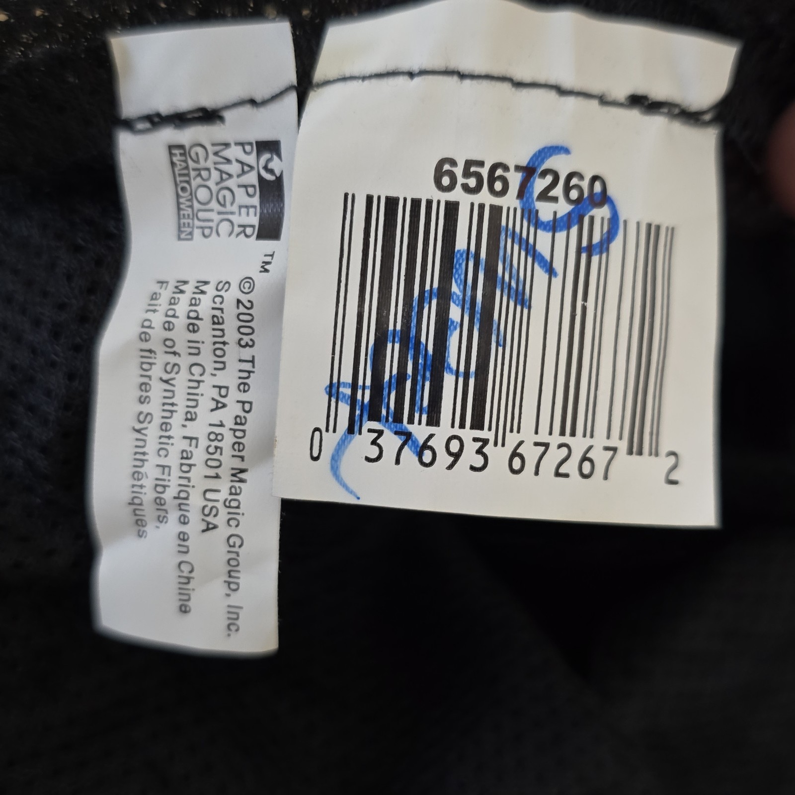 VTG The Paper Magic Group Shrunken Head With Hair Halloween Mask Zombie 2002