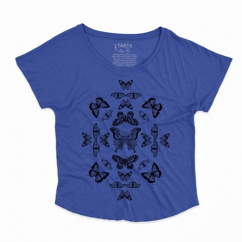 Butterfly Effect Tri-Blend Dolman T-Shirt XS-3XL - 第 10/18 張圖片