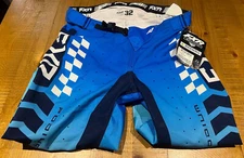 Fly Racing FRX Gladiator MC Men's MX ATV Off-Road Motocross Pants Blue Turquoise