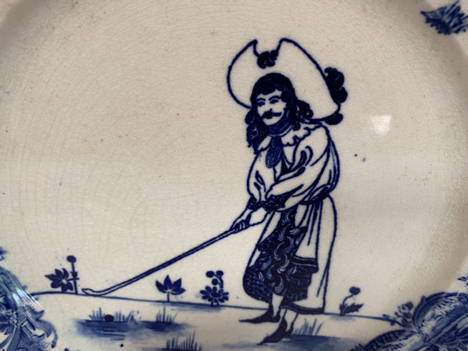 Royal Doulton Golfers Series Ware plate Picturesque Scenes 10.25” Male 1910 Popularne najnowsze prace