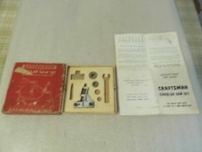 Vintage Sears Craftsman 9-3530 Circular Saw Set-Missing Parts-Read