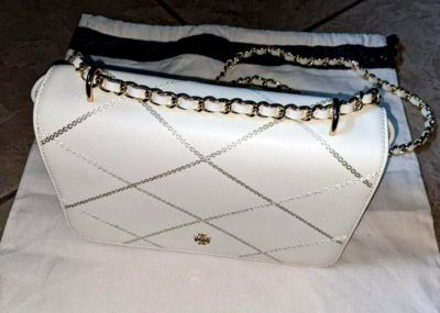 Tory Burch ホワイト バッグ ショルダーバッグ TORY BURCH トリーバーチホワイトショルダーバッグミニ