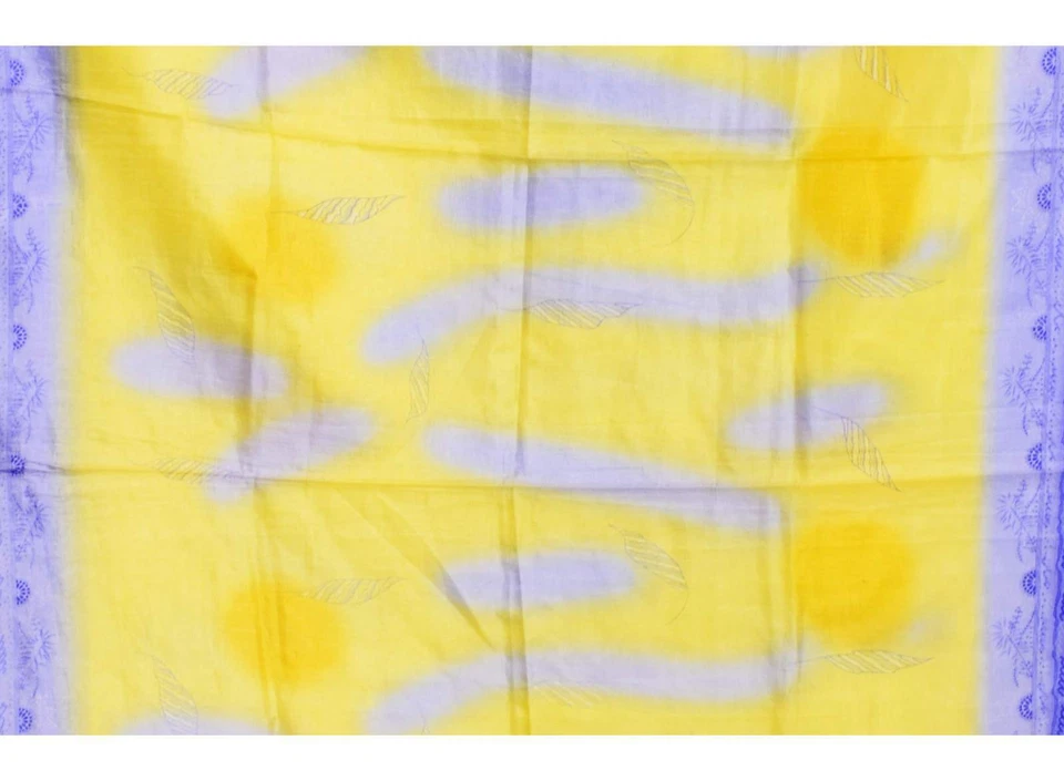 Saris vintage 100 % pura seda crepé impresa tela artesanal 5 yardas vestido hacer sari Foto 3 de 3